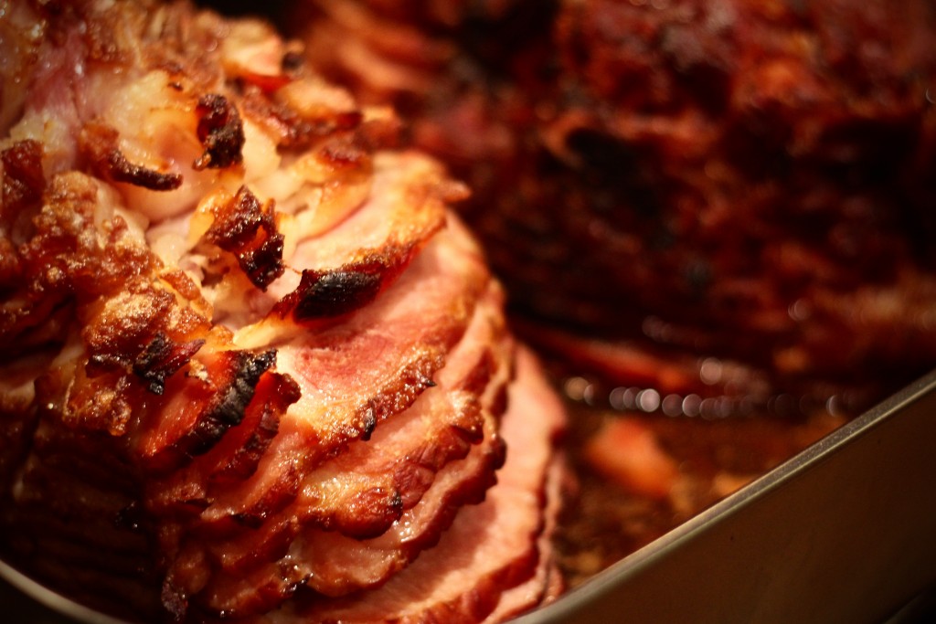 honey baked ham with special homemade glaze