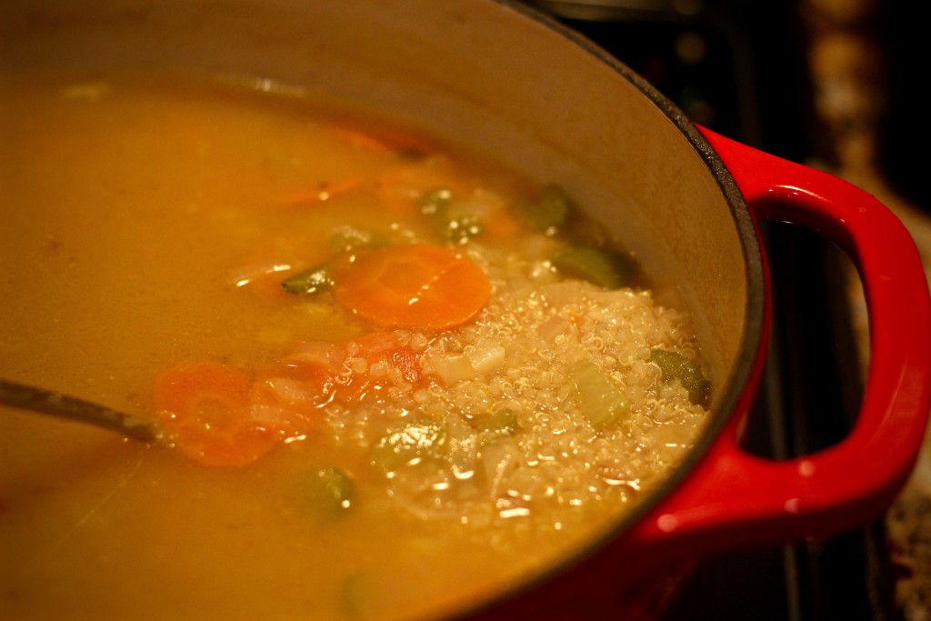 Lemon Chicken Quinoa Soup