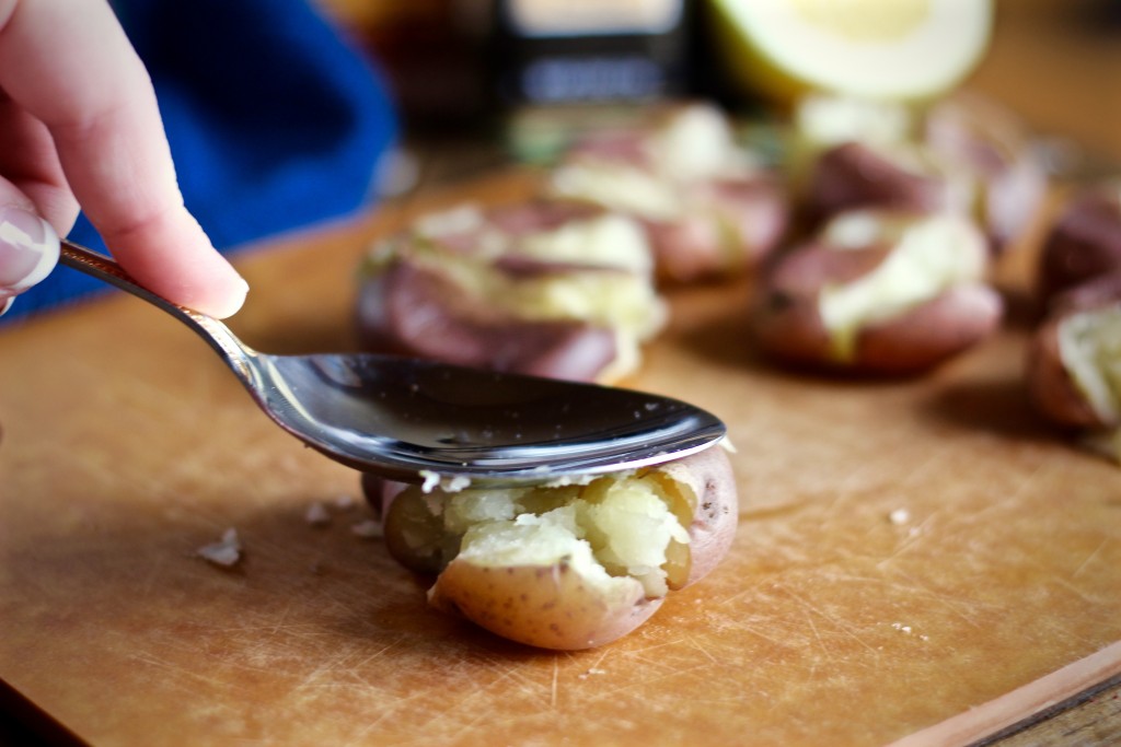 Fried Smashed Potatoes