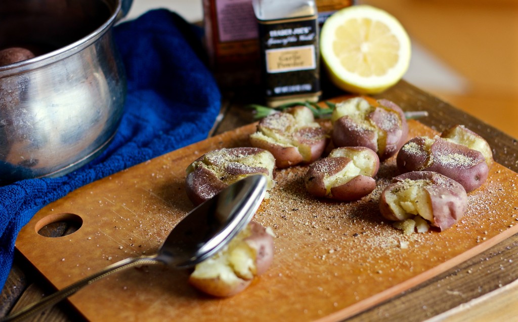 Fried Smashed Potatoes