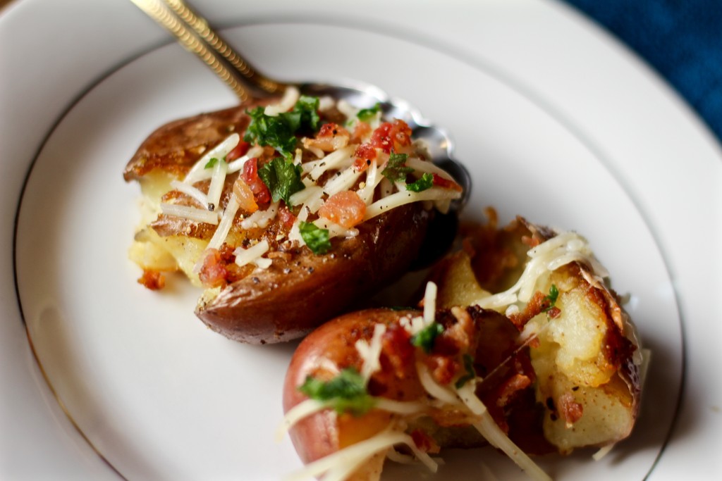 Fried Smashed Potatoes