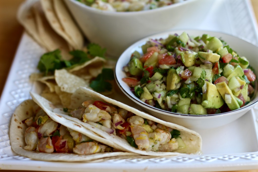 shrimp ceviche tacos