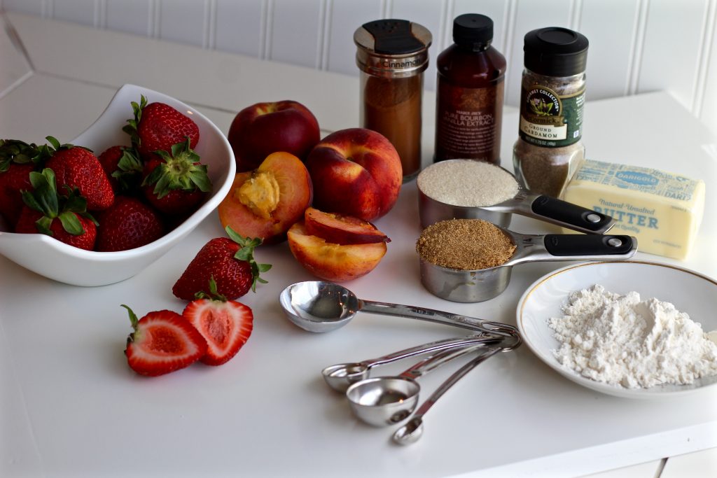 Rustic Strawberry Peach Galette