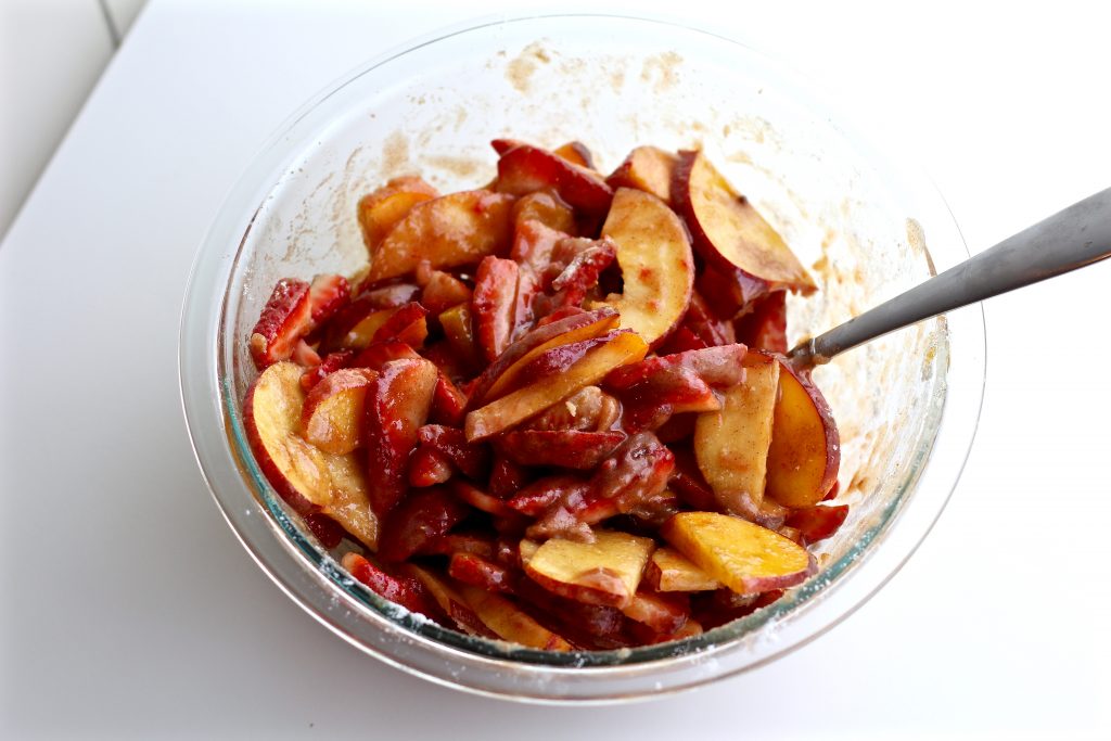 Rustic Strawberry Peach Galette