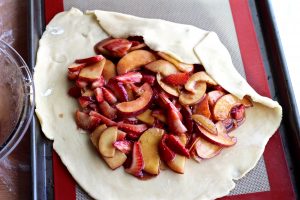 Rustic Strawberry Peach Galette