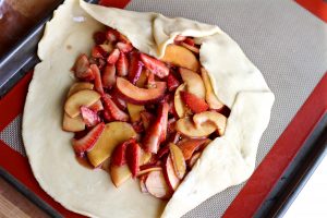 Rustic Strawberry Peach Galette