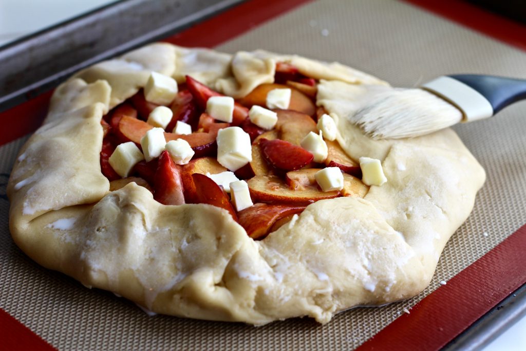 Rustic Strawberry Peach Galette