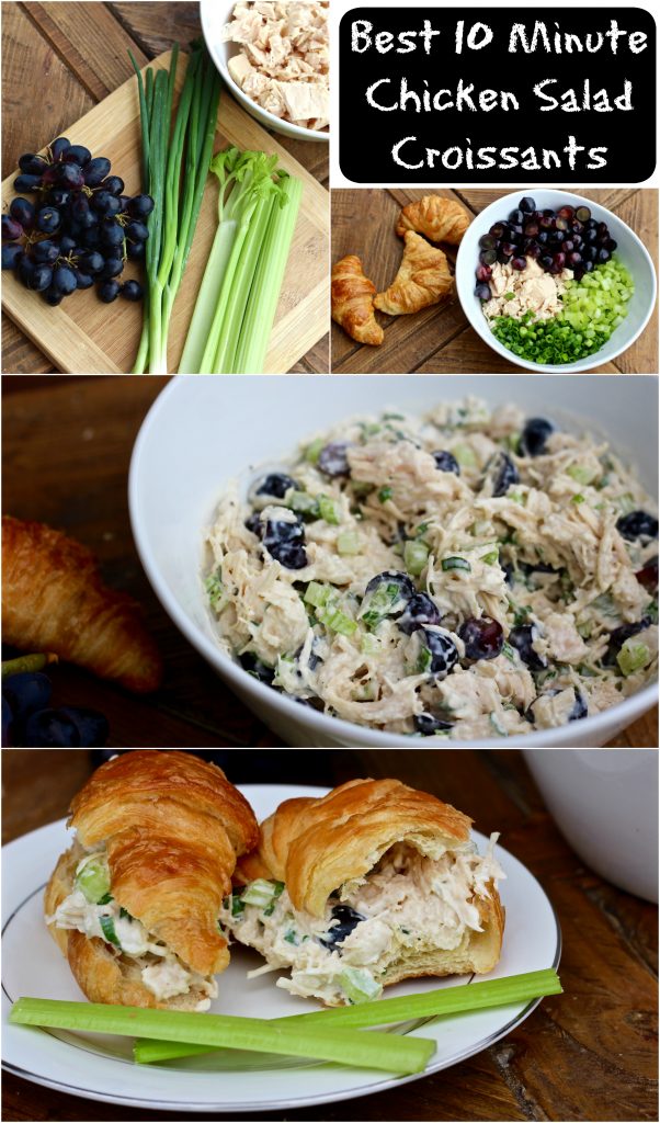 The Best 10 Minute Chicken Salad Croissants - Yuli Cooks