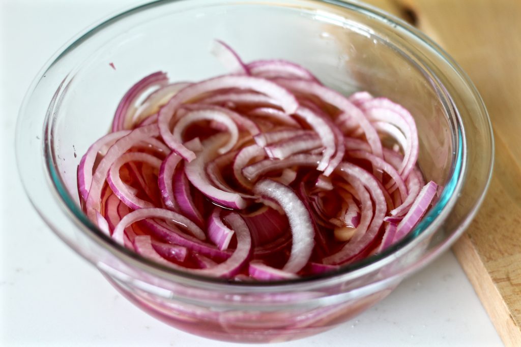 Pickled red onions