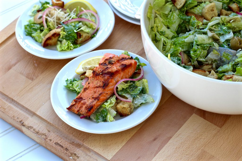 Top with grilled salmon to make it an entree salad.