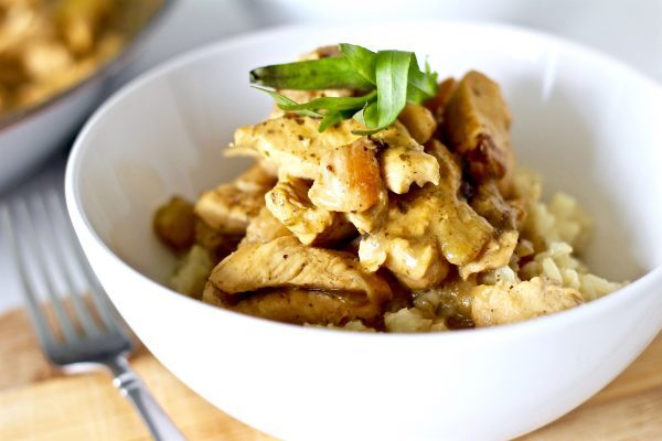 Shortcut Thai Green Curry Chicken With Coconut Rice