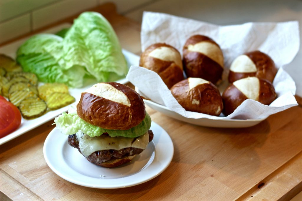 white cheddar bacon burgers