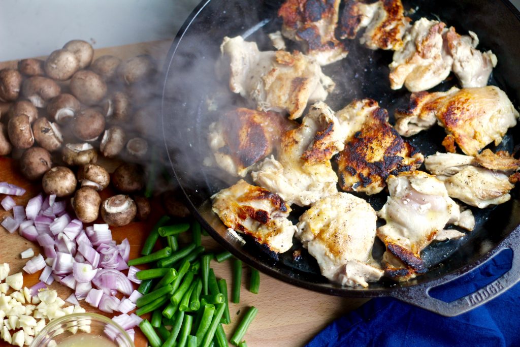 Lemon Chicken Veggie Skillet