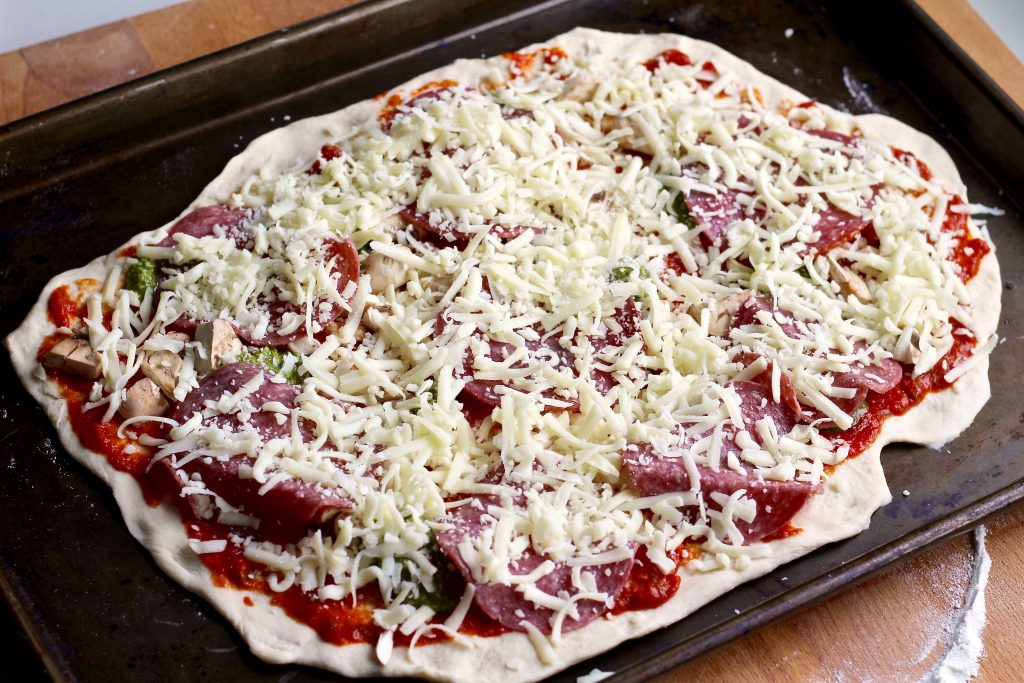 two ingredient homemade pizza dough