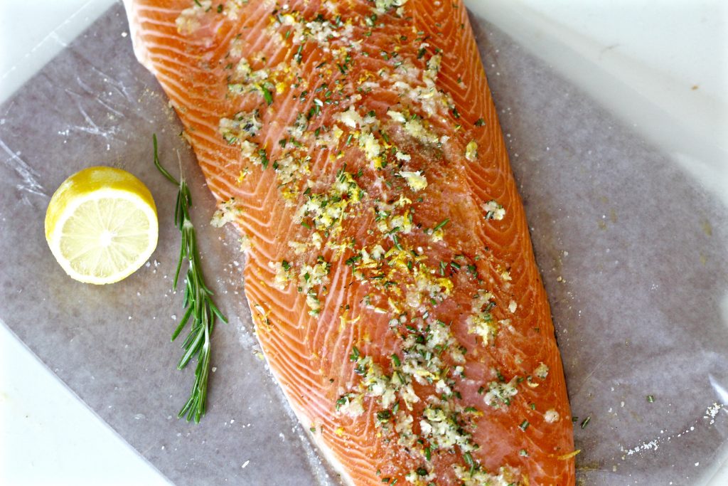 juicy grilled garlic rosemary salmon