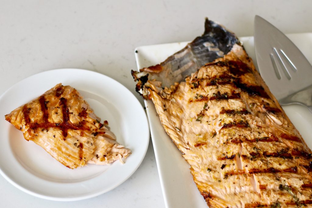 juicy grilled garlic rosemary salmon