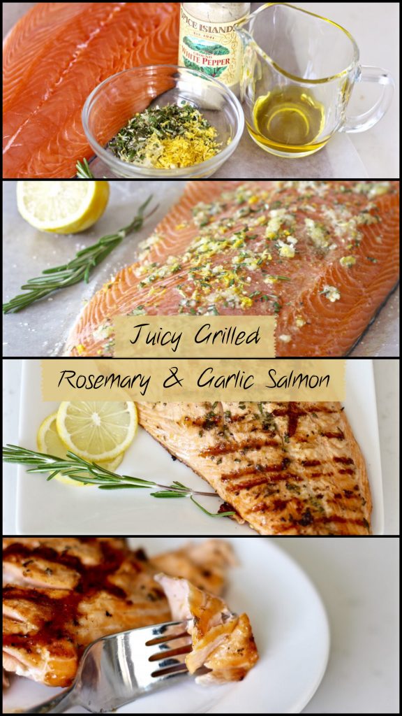 juicy grilled garlic rosemary salmon