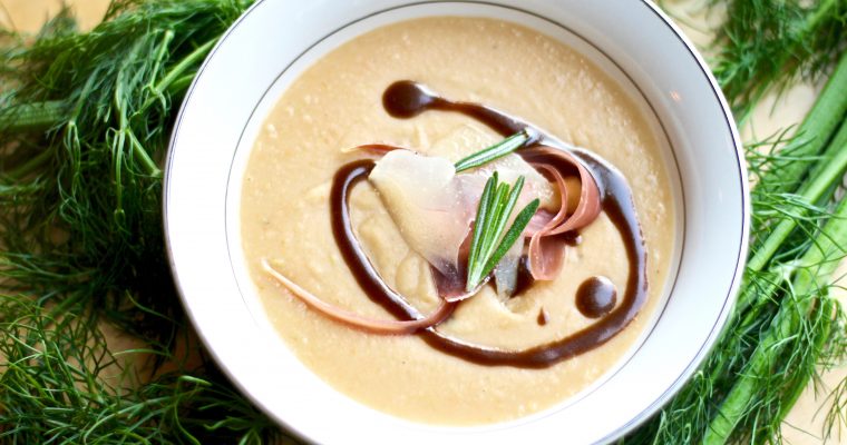 Magical White Bean Soup With Parmesan And Prosciutto